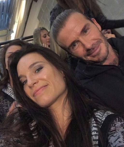 Sara Cardin con David Beckham 